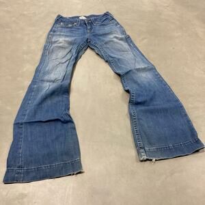 y2k true religion flare bootcut jeans 25x33